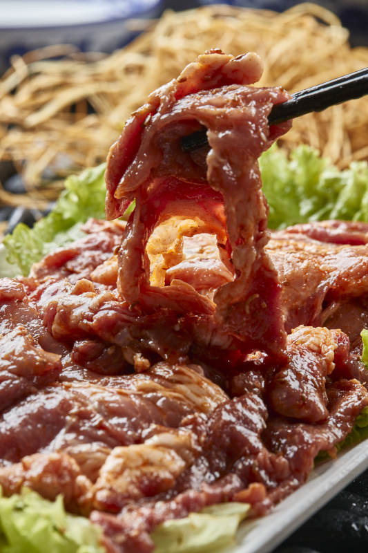 烤肉食材腌渍极品牛五花肉