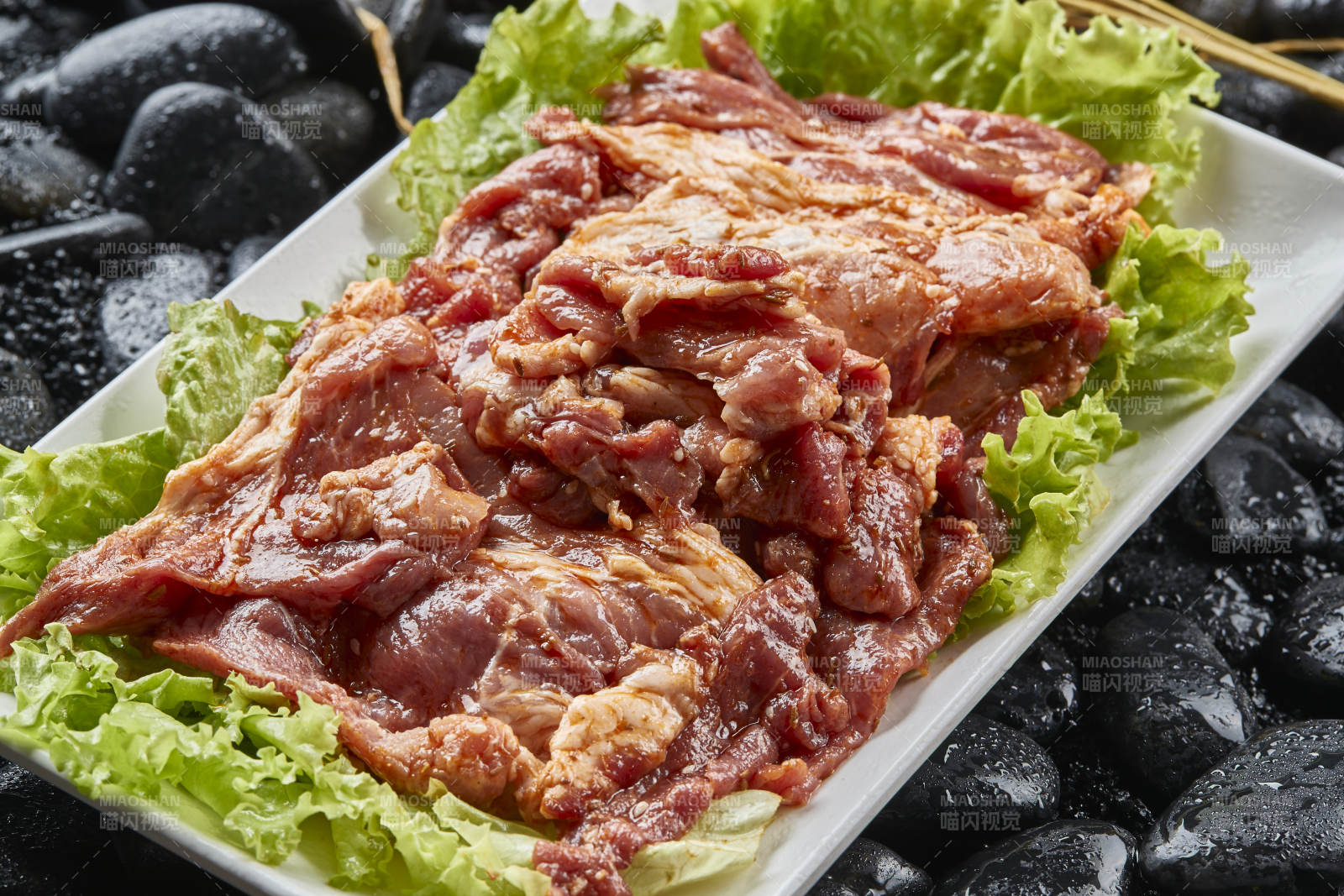 烤肉食材腌漬極品牛五花肉