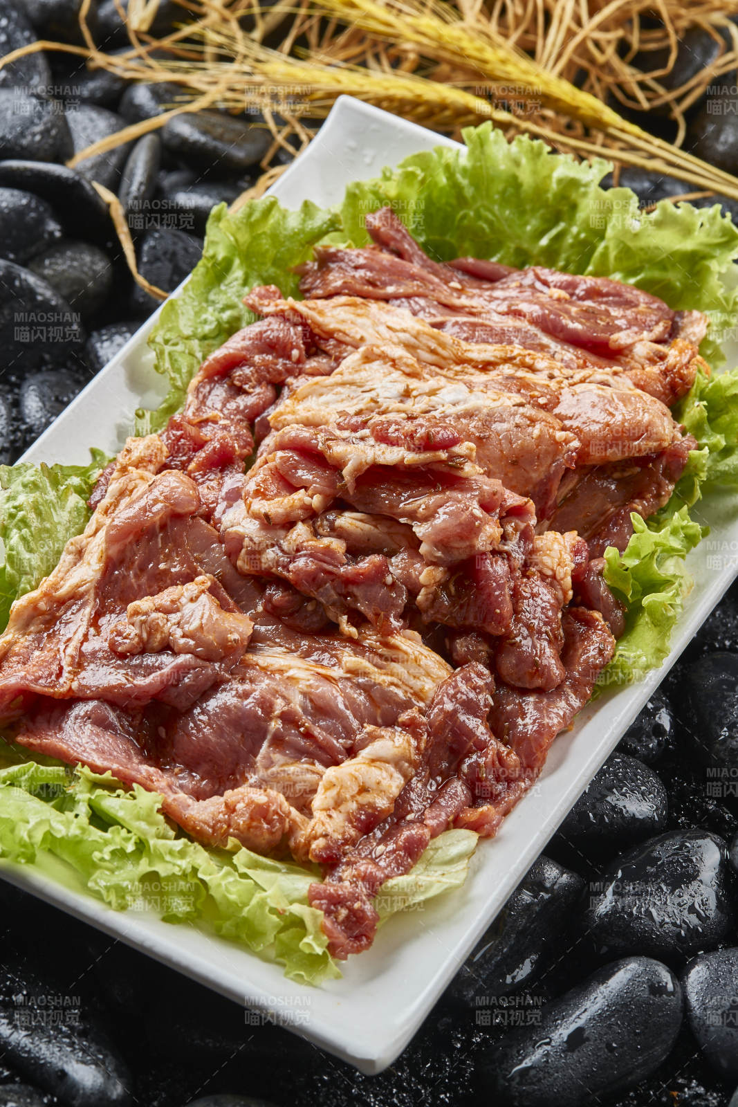 烤肉食材腌漬極品牛五花肉