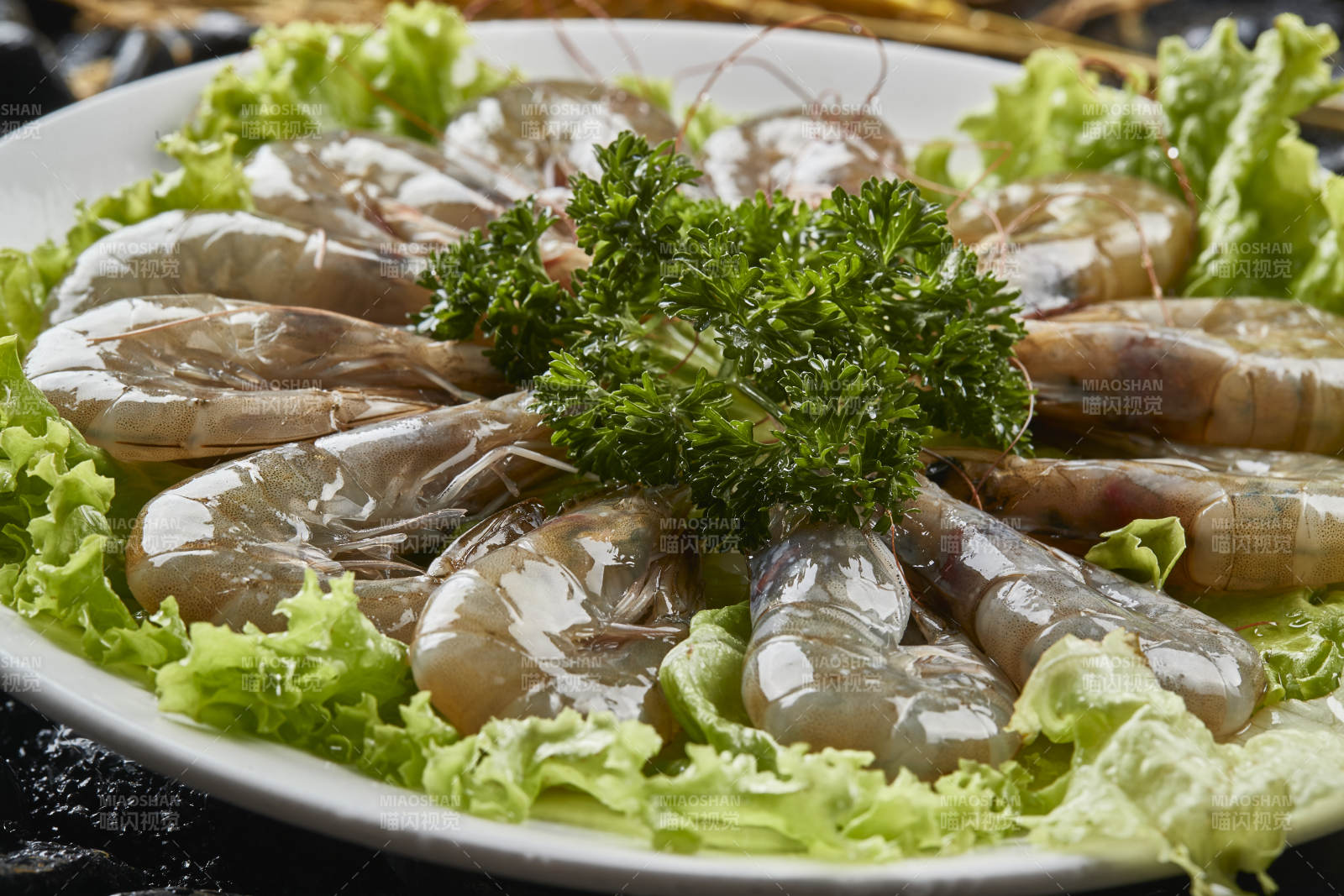 烤肉食材新鲜大虾