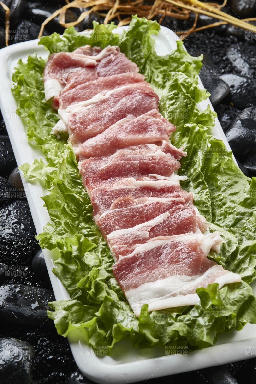 烤肉食材極品豬五花肉