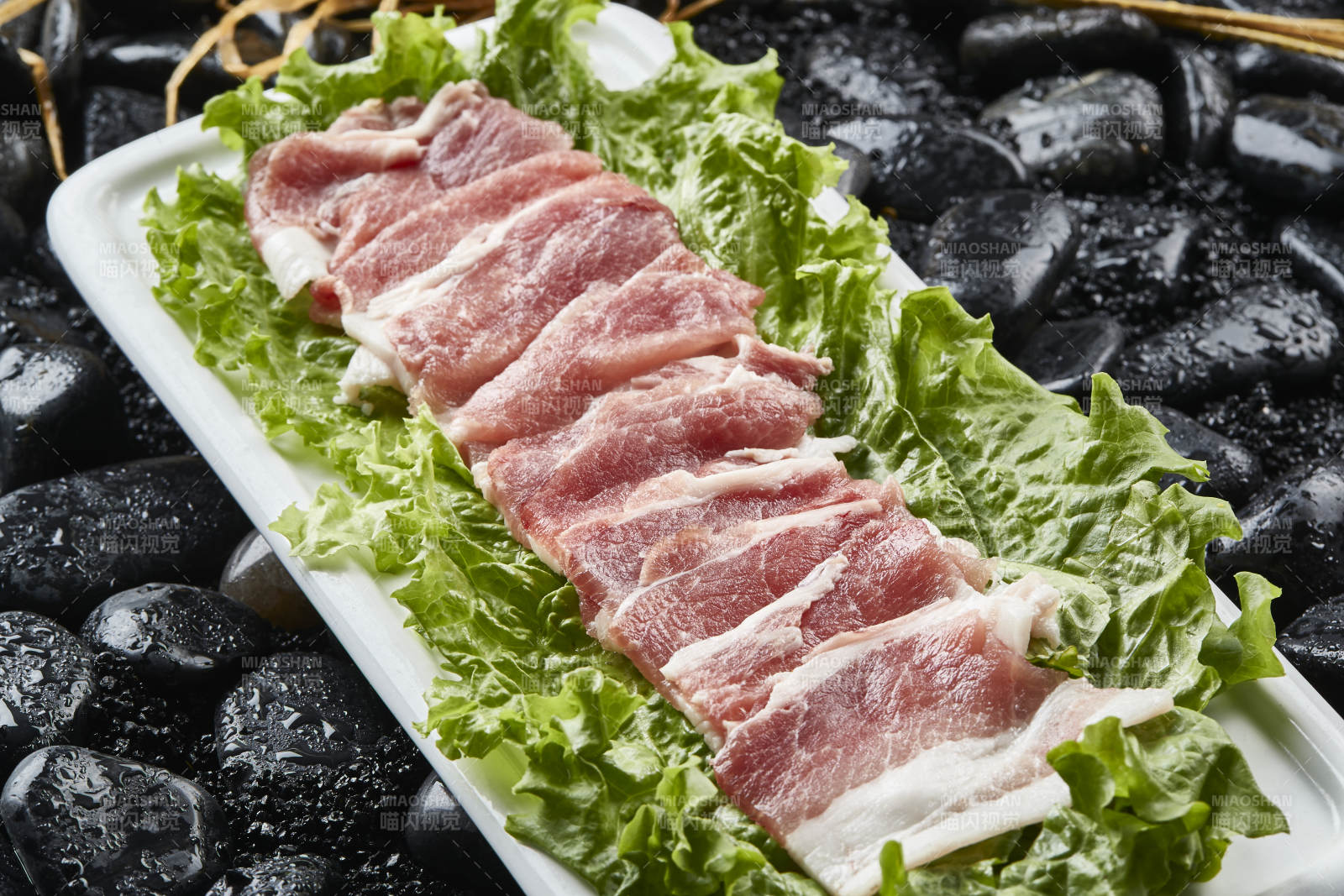 烤肉食材極品豬五花肉