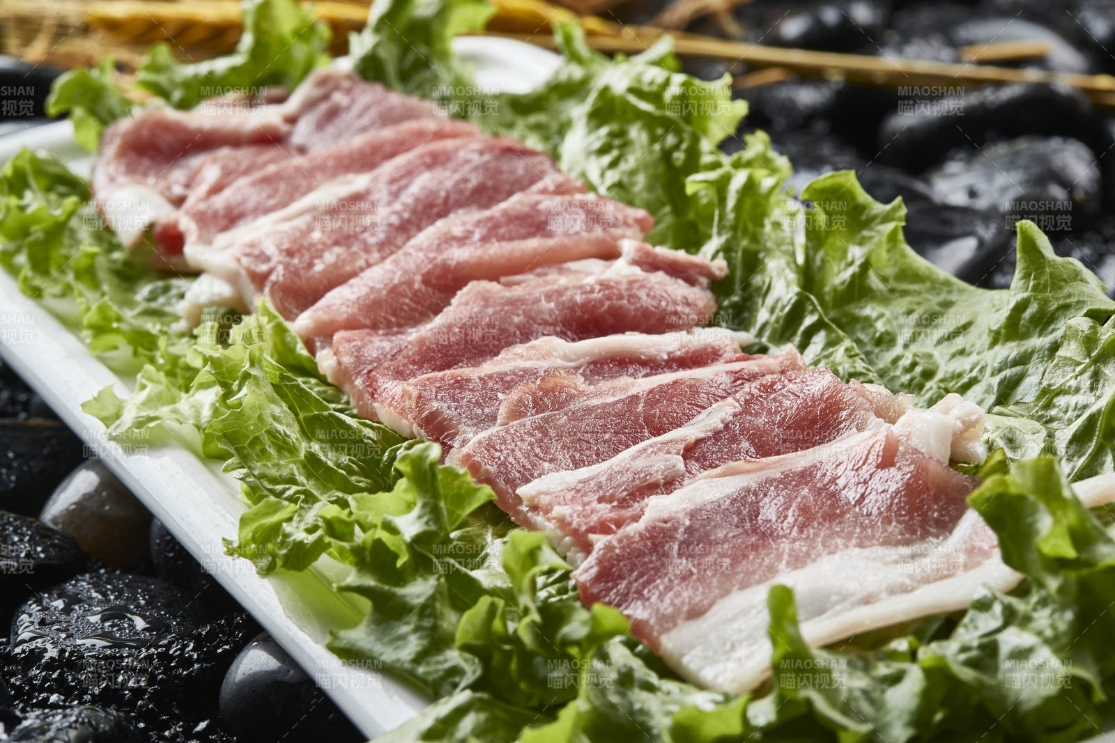 烤肉食材極品豬五花肉