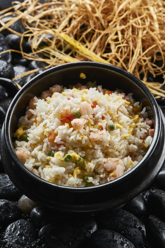 韩式虾仁石锅拌饭