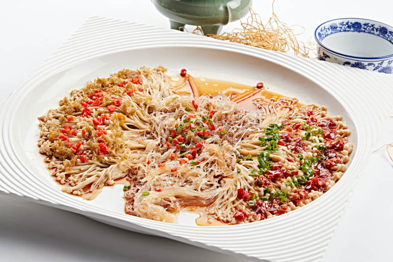 香蒸双椒粉丝金针菇