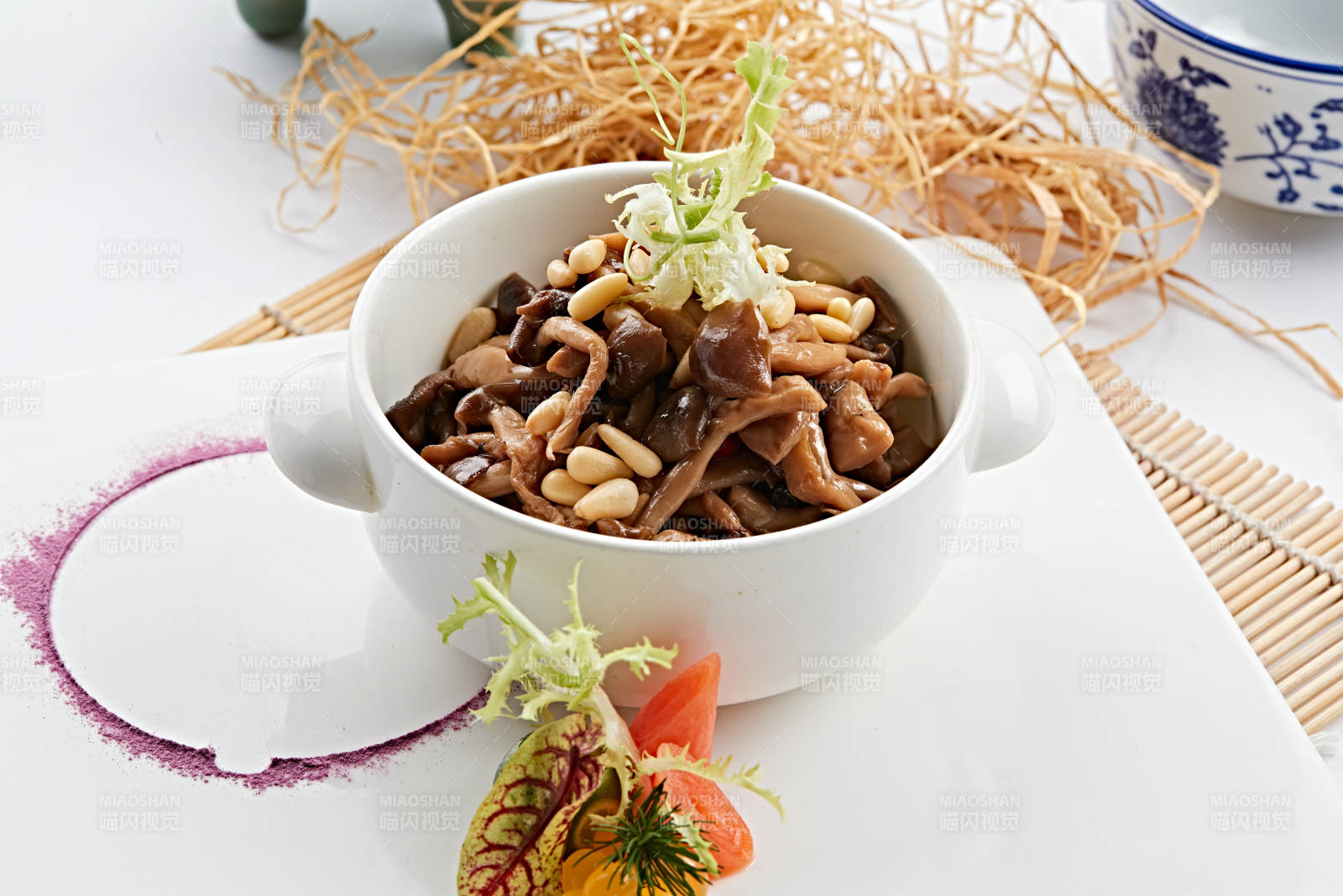 松子仁凉拌山珍菌