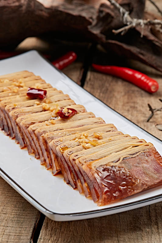 豆皮肘花猪皮冻