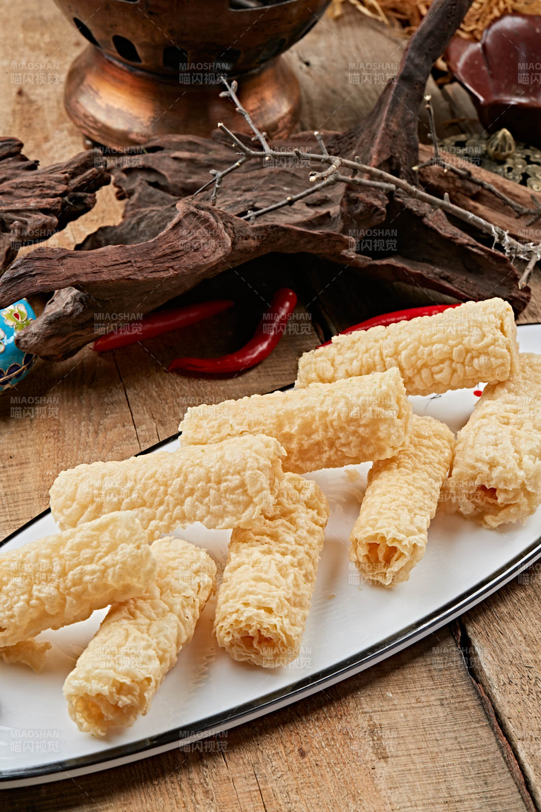 火鍋食材炸油皮卷