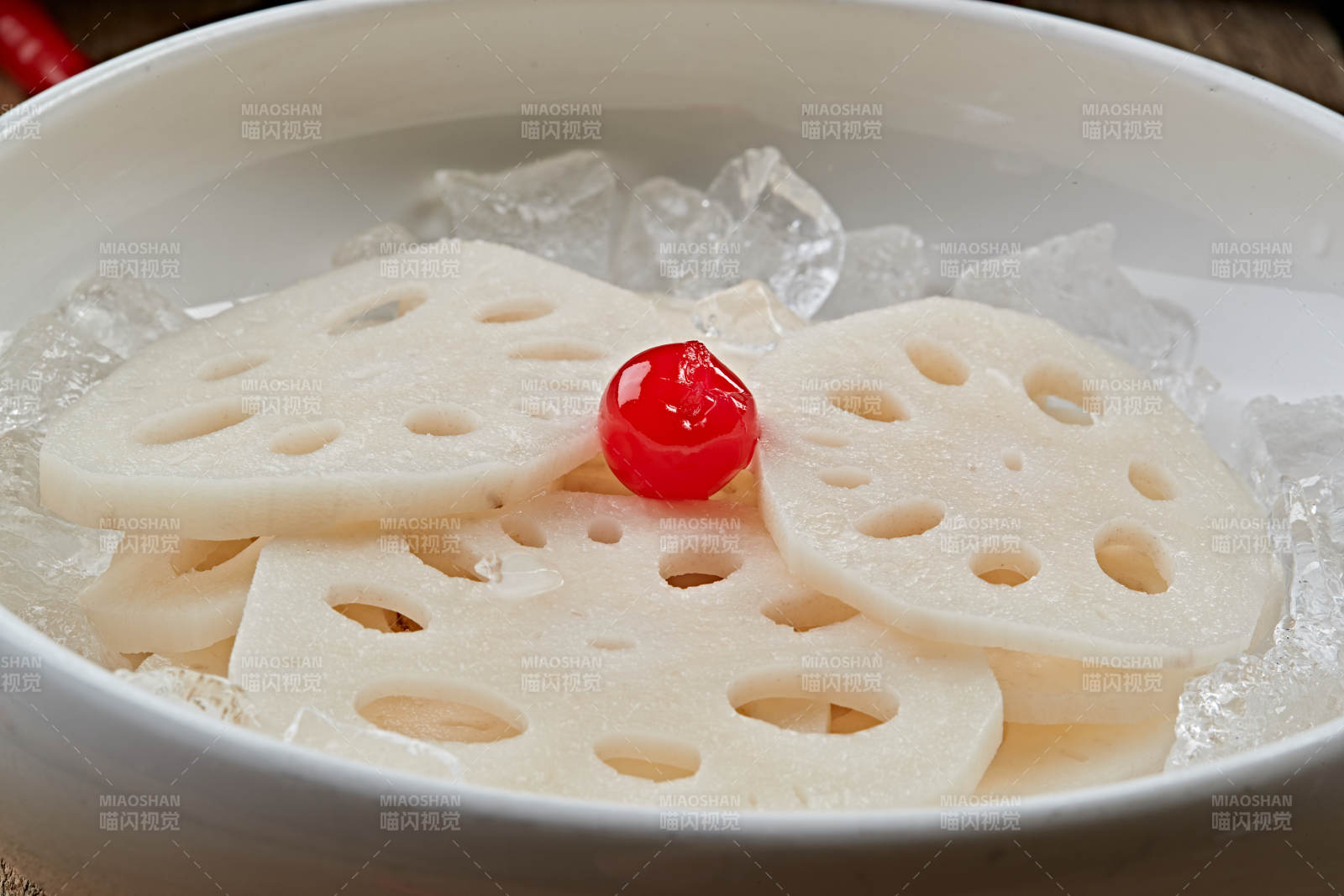 火锅食材冰镇鲜藕片