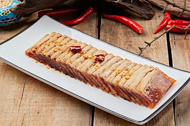 豆皮肘花猪皮冻