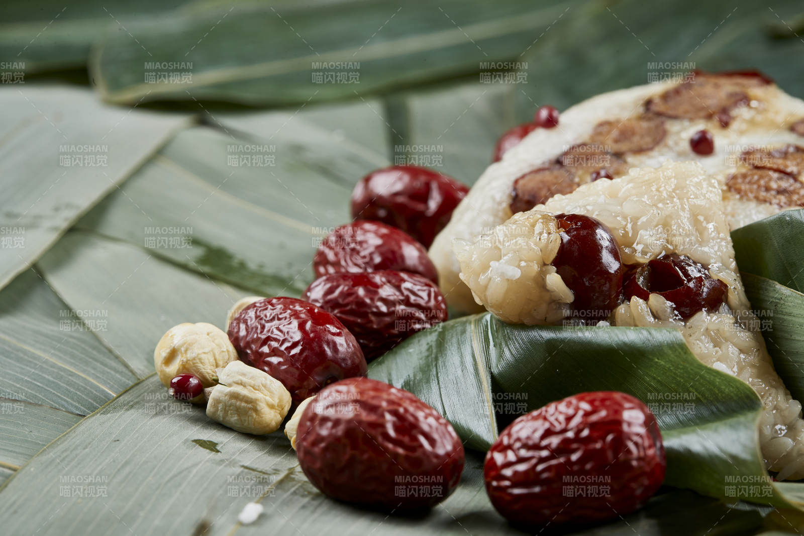 端午節的粽子和原材料