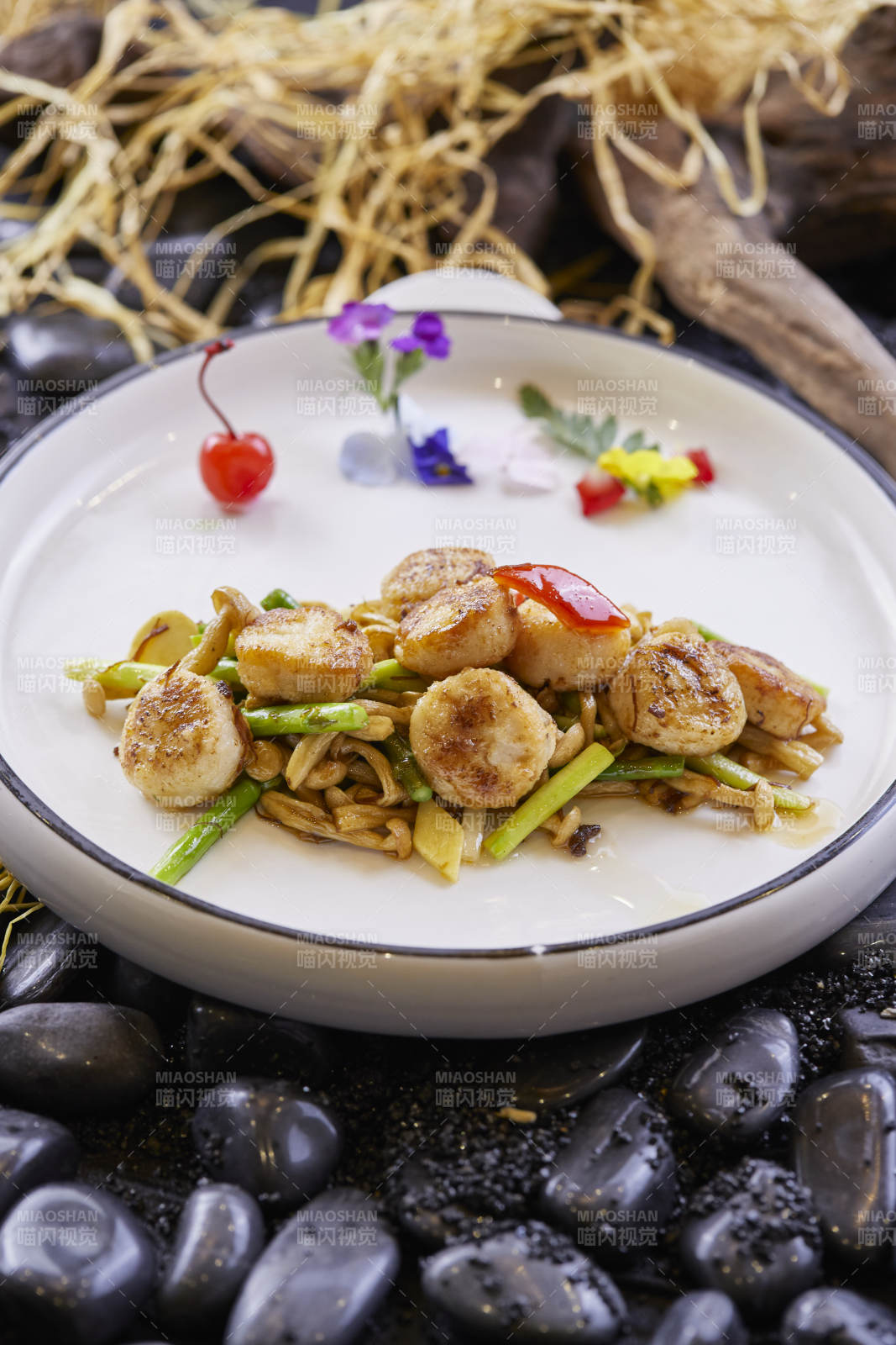 醬爆帶子白玉菇瑤柱