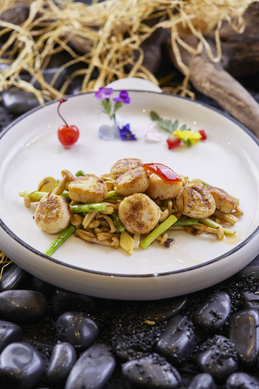 酱爆带子白玉菇瑶柱