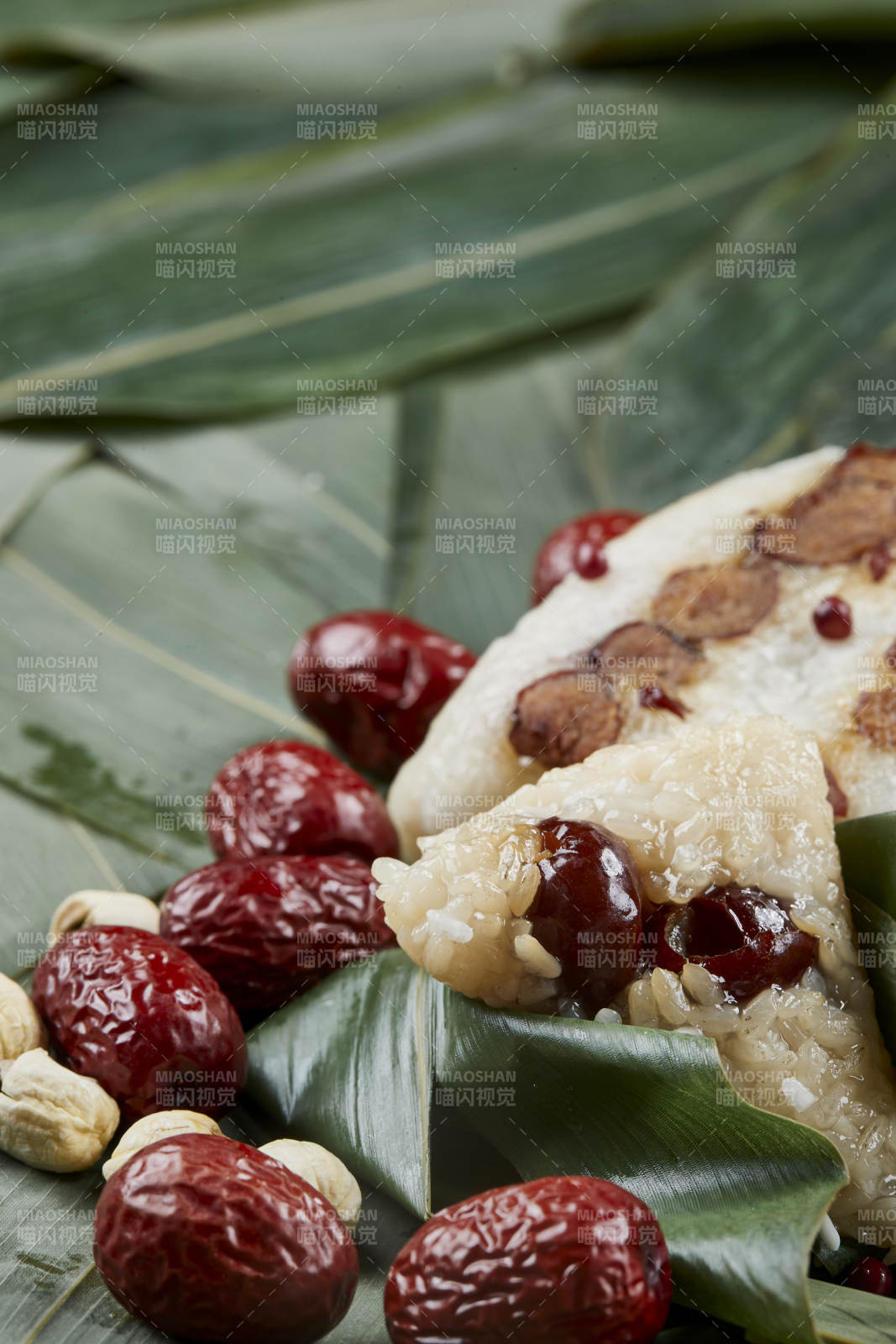 端午節的粽子和原材料