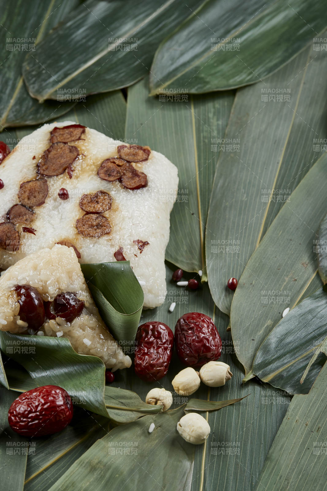 端午節(jié)的粽子和原材料