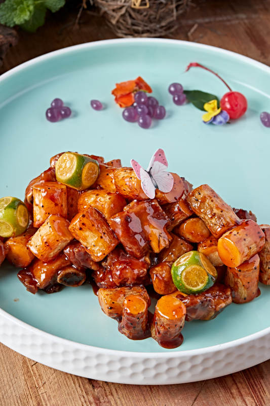 糖醋炒铁棍山药猪小排