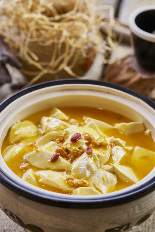 蟹黄海胆炖豆腐