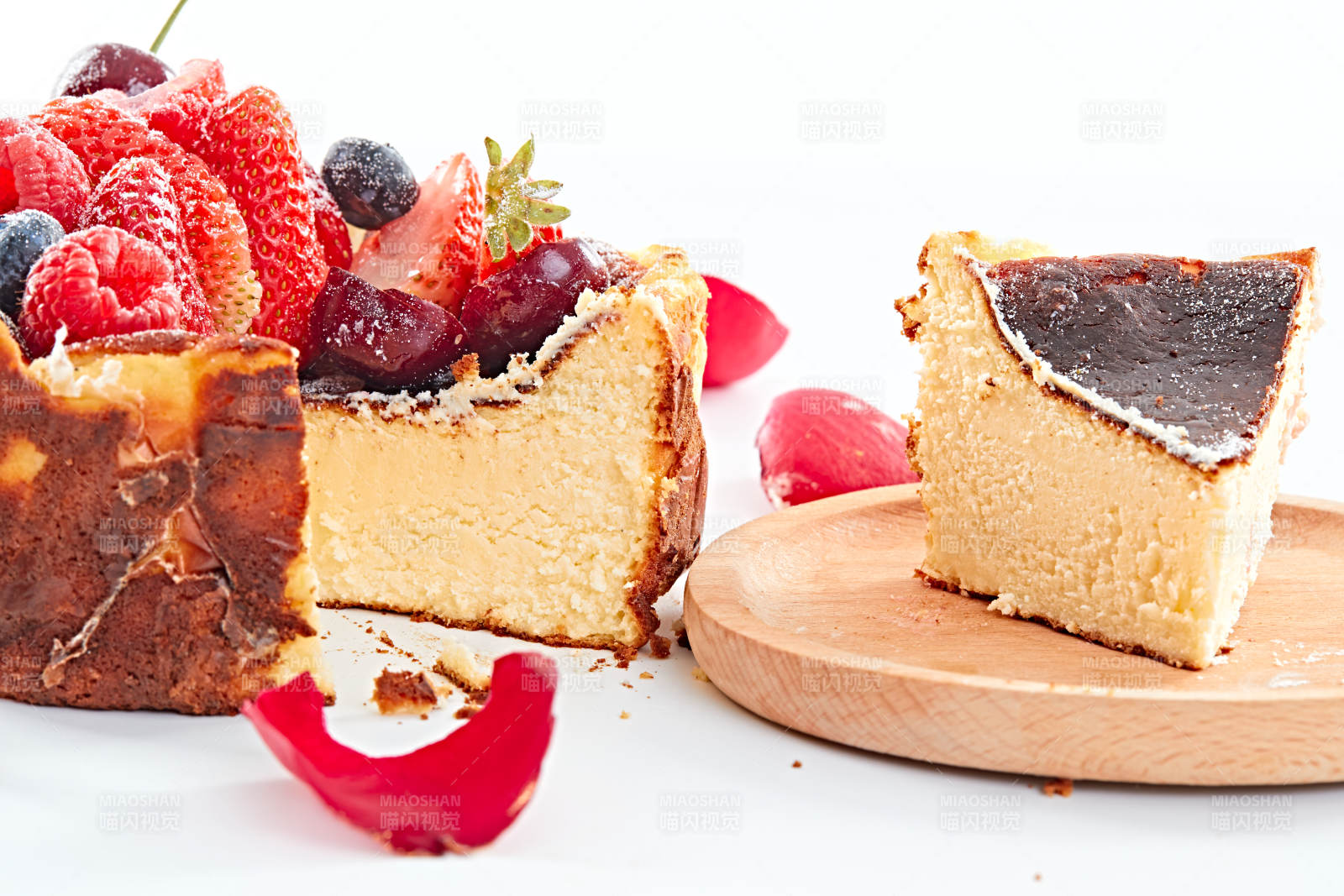 巴斯克芝士風暴鮮果乳酪蛋糕