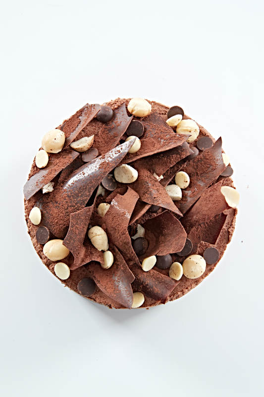 可可散粉黑森林堅果冰淇淋蛋糕