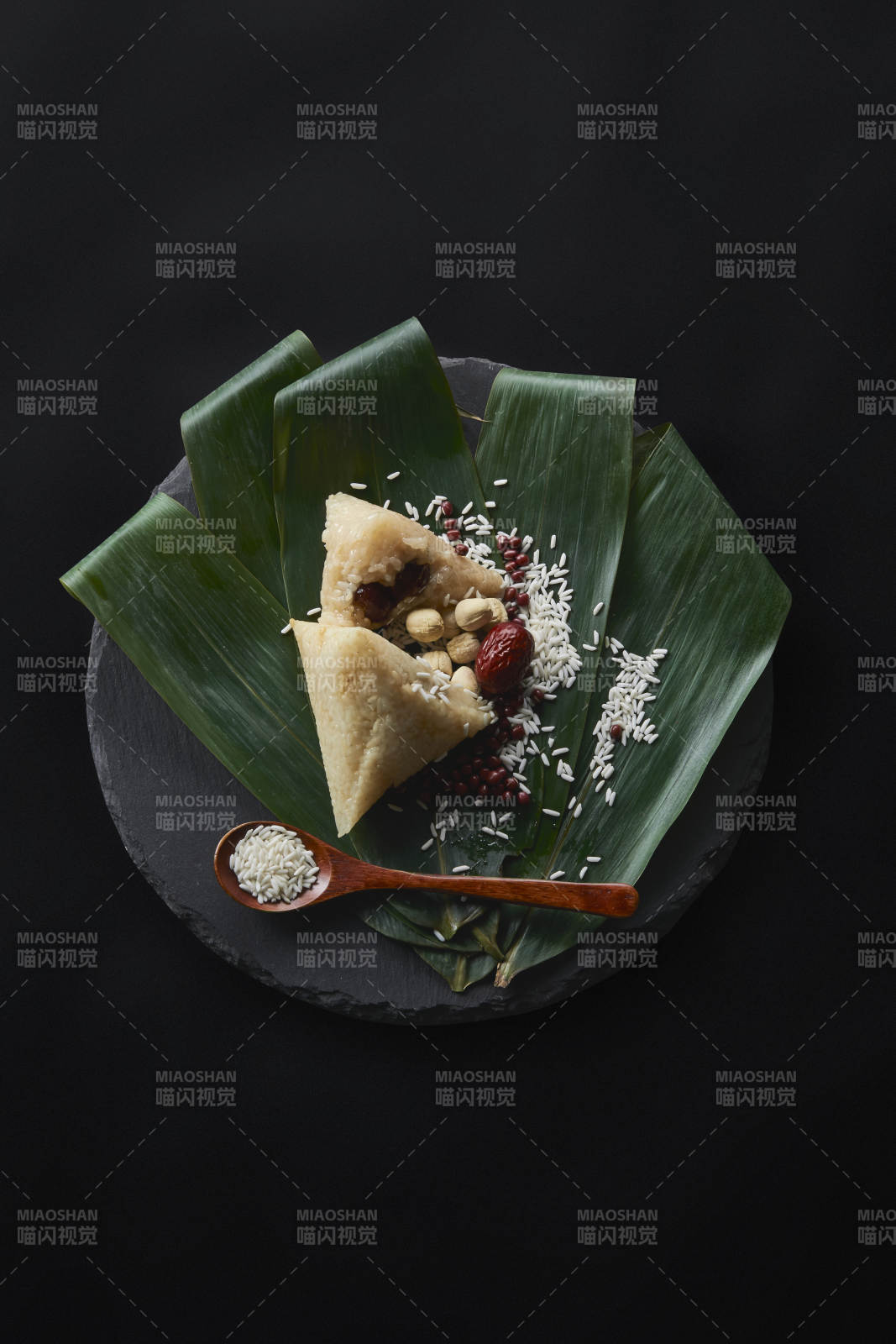 端午節的粽子和原材料