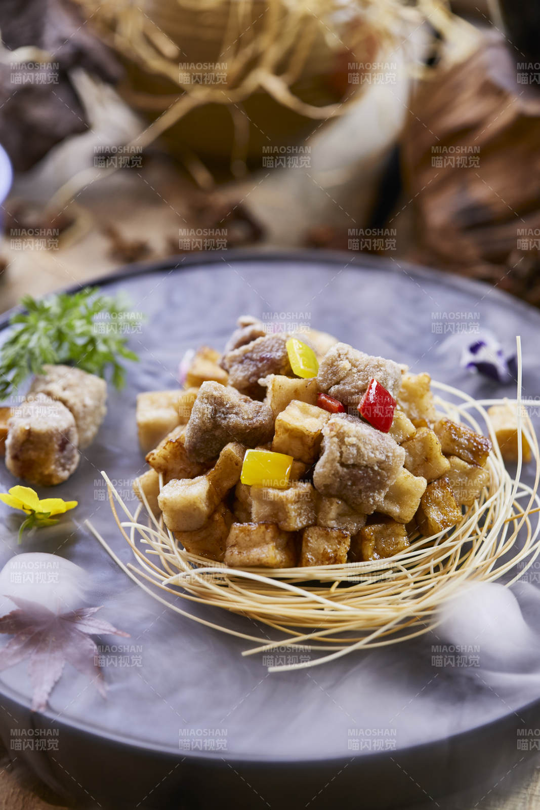 酱爆鹅肝杏鲍菇