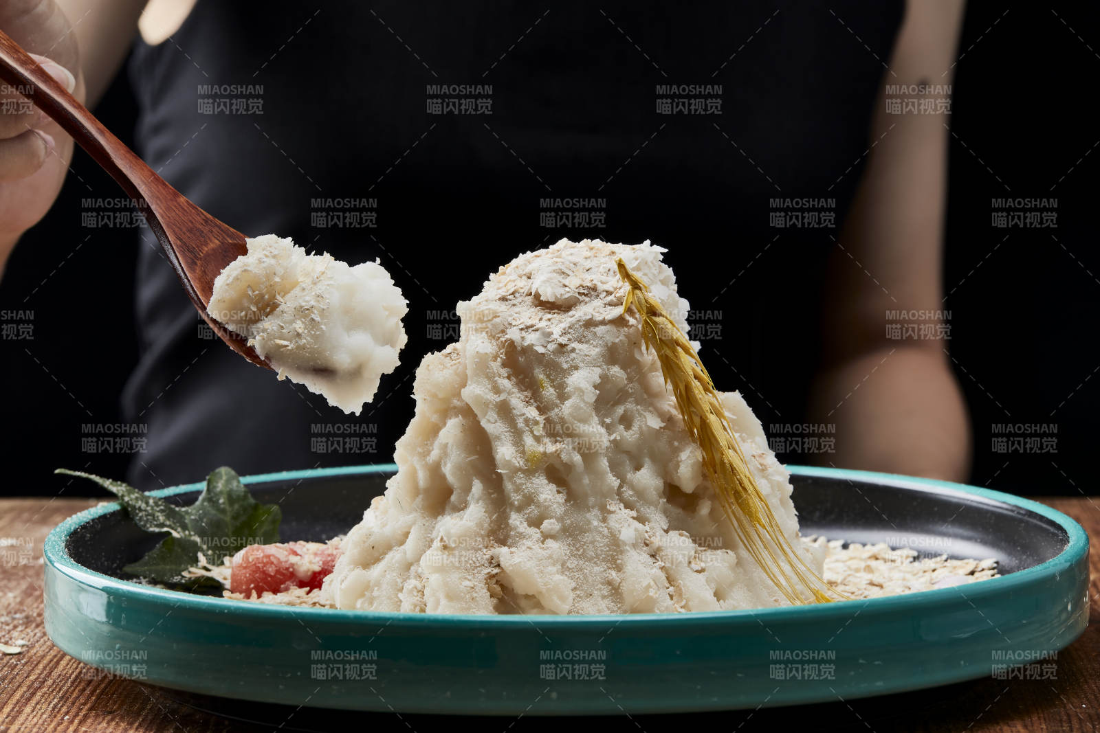 傳統健康美食營養土豆泥配薯片