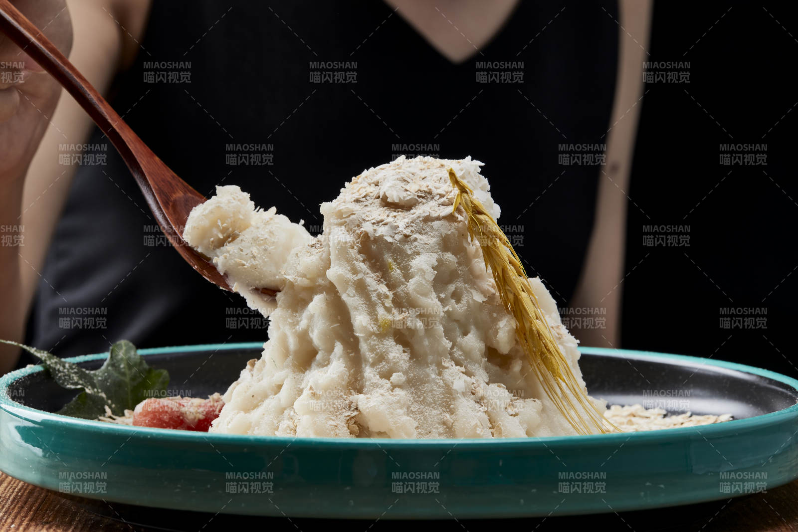 傳統健康美食營養土豆泥配薯片