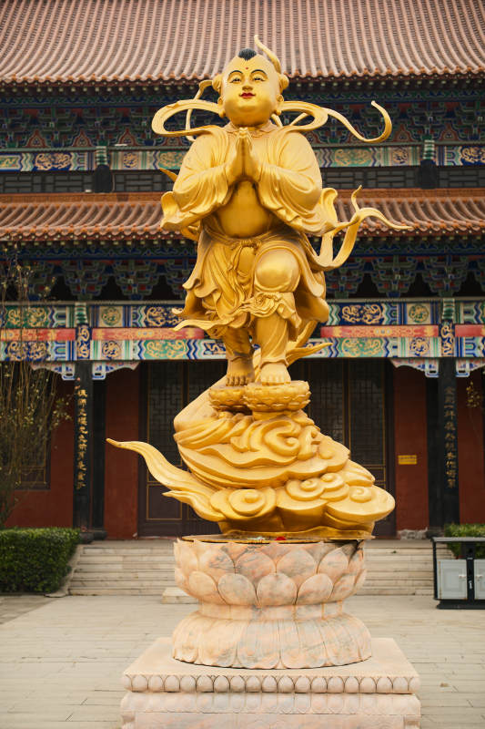 大悲禅寺—金童玉女雕像