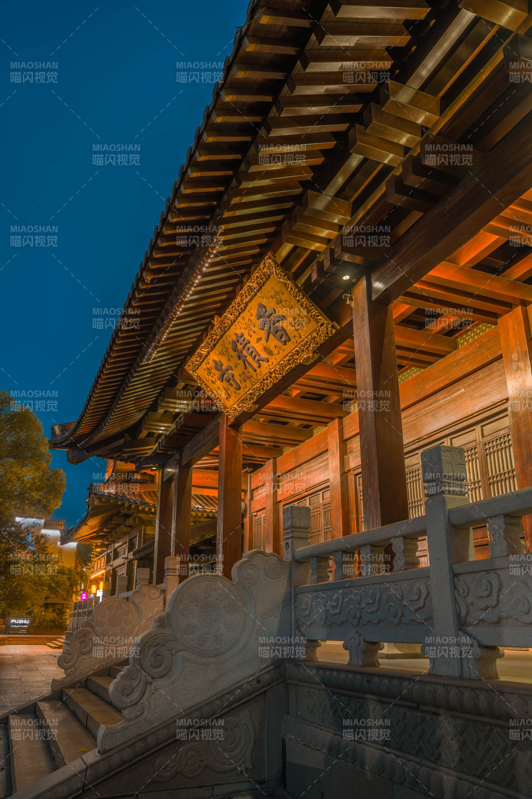 香積寺古建筑夜景