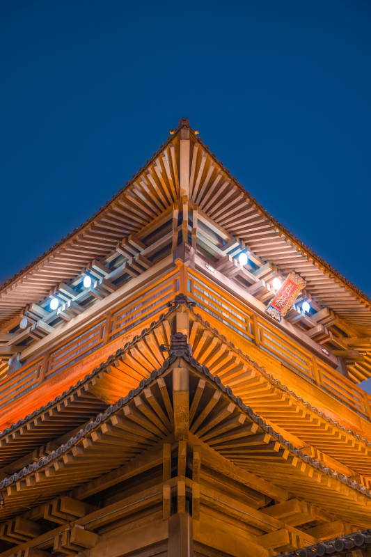 香积寺鼓楼夜景