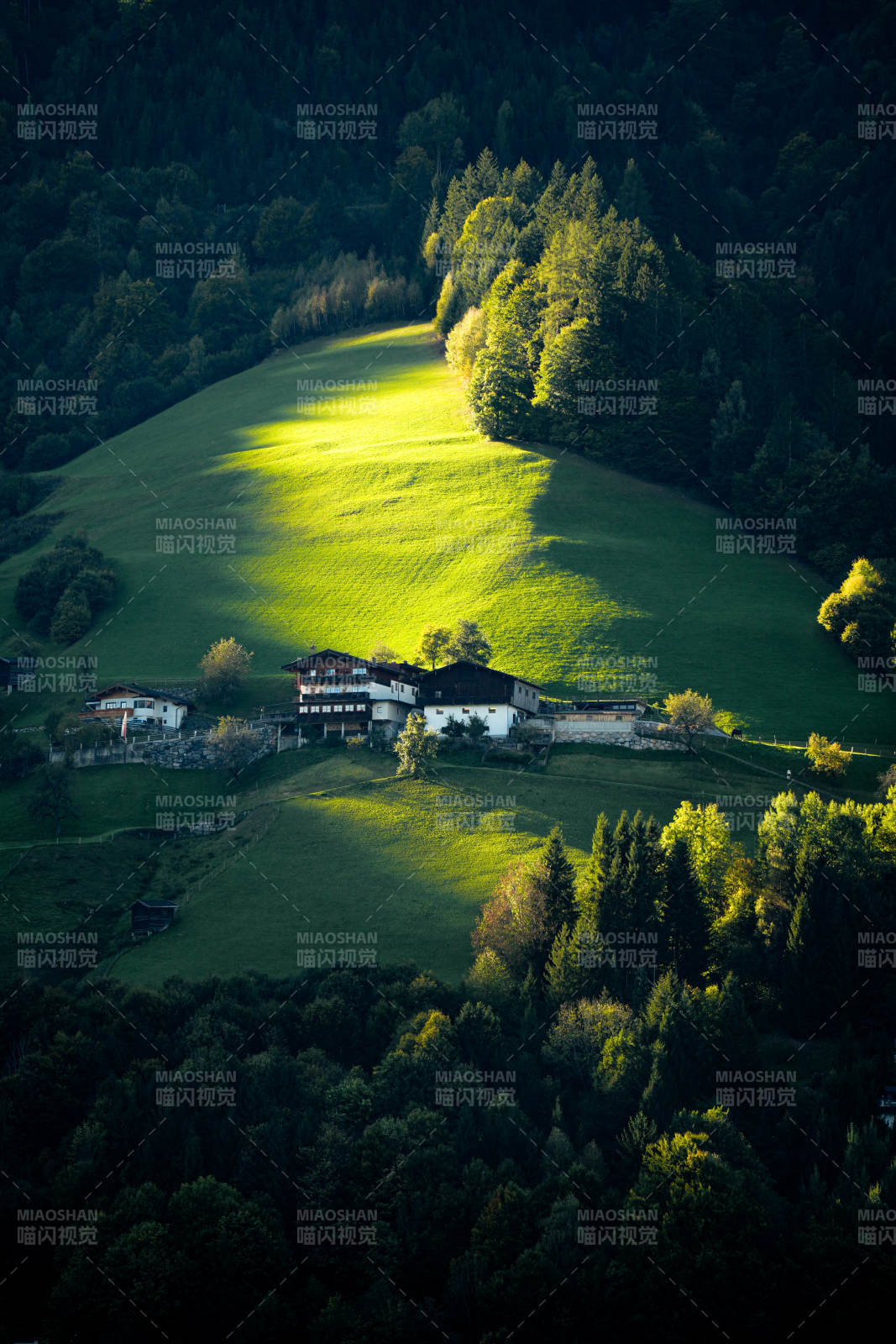 奥地利山间光影小屋