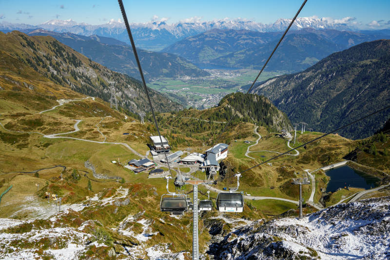 奥地利高山缆车览胜景