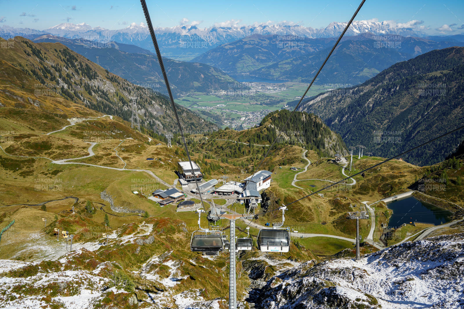奧地利高山纜車覽勝景