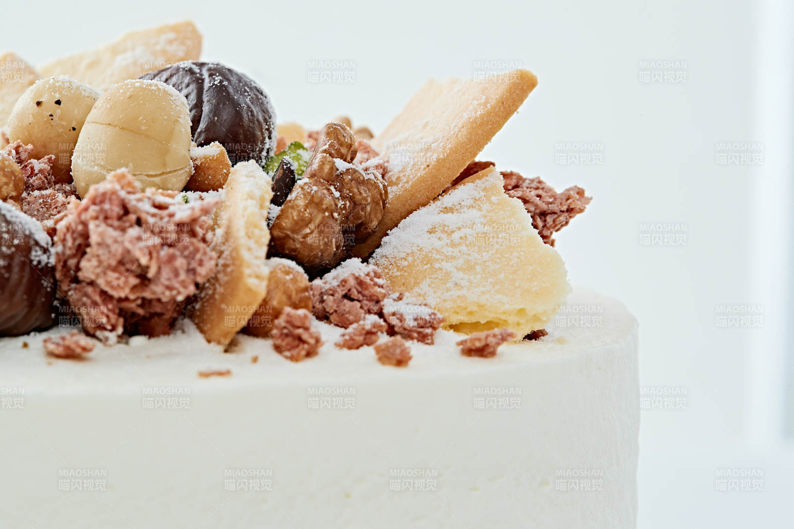 鲜奶油板栗坚果曲奇饼洛丽塔蛋糕