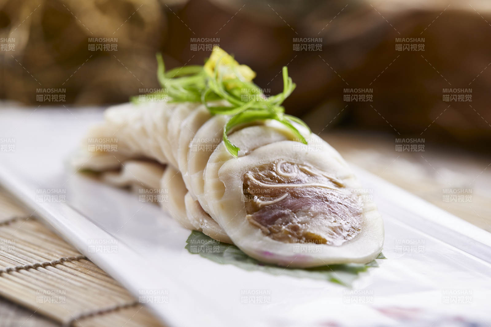 鱿鱼猪耳卷切片