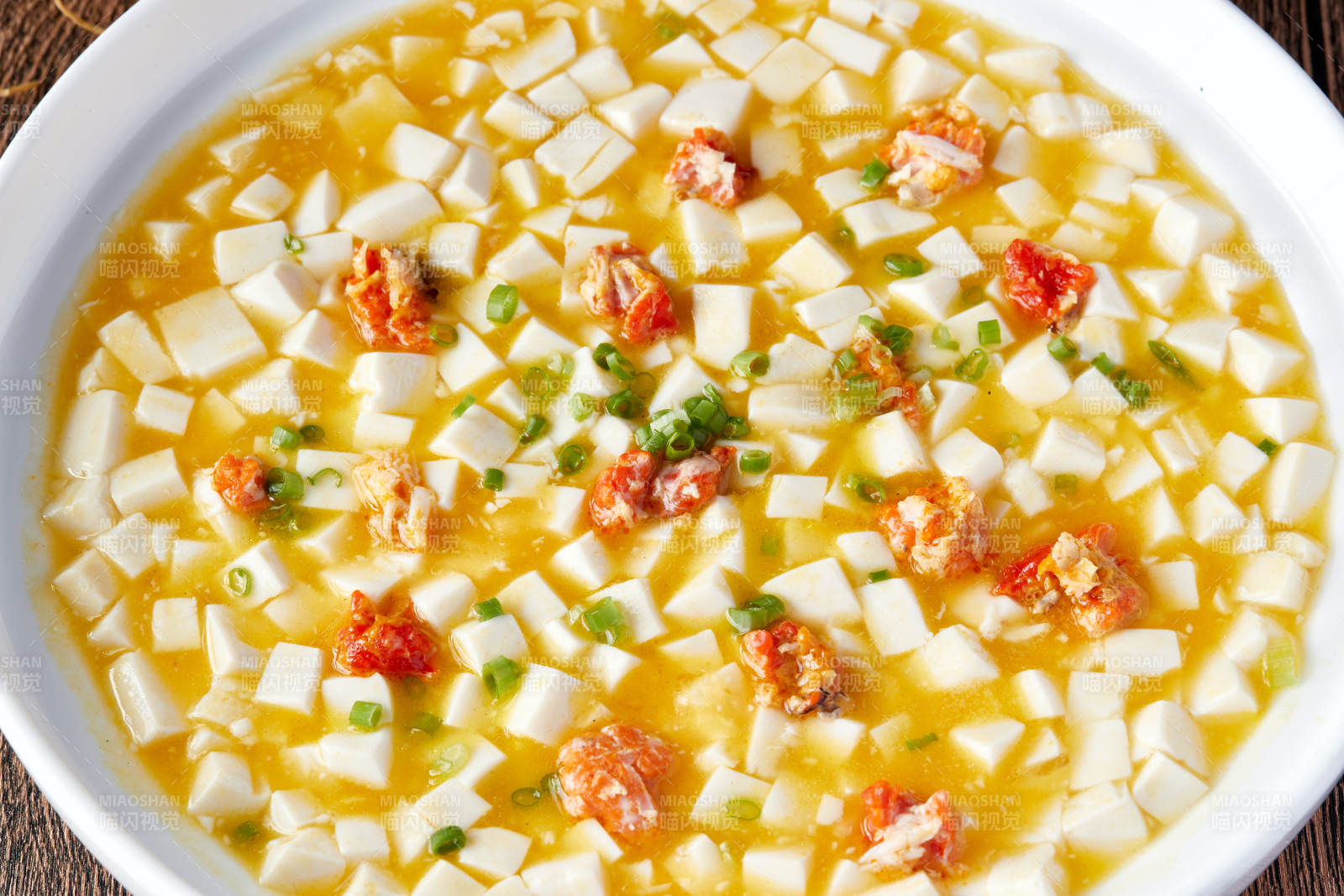 浓汤蟹黄焗豆腐