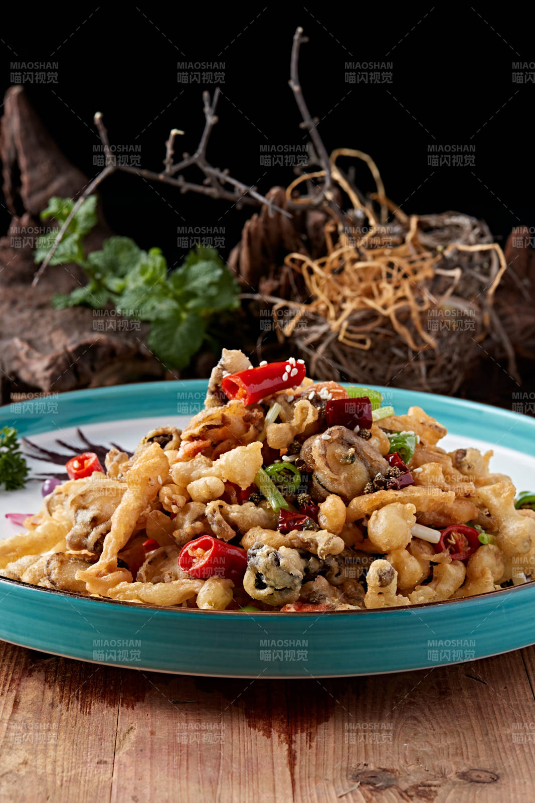 油炸海鮮山珍菌