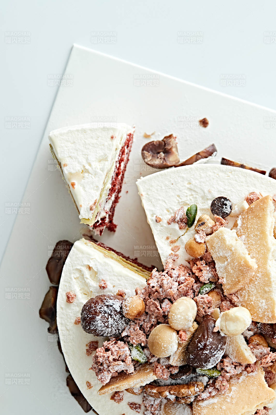 鲜奶油板栗坚果曲奇饼洛丽塔蛋糕