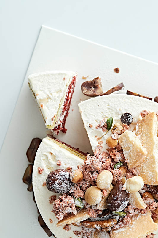 鲜奶油板栗坚果曲奇饼洛丽塔蛋糕