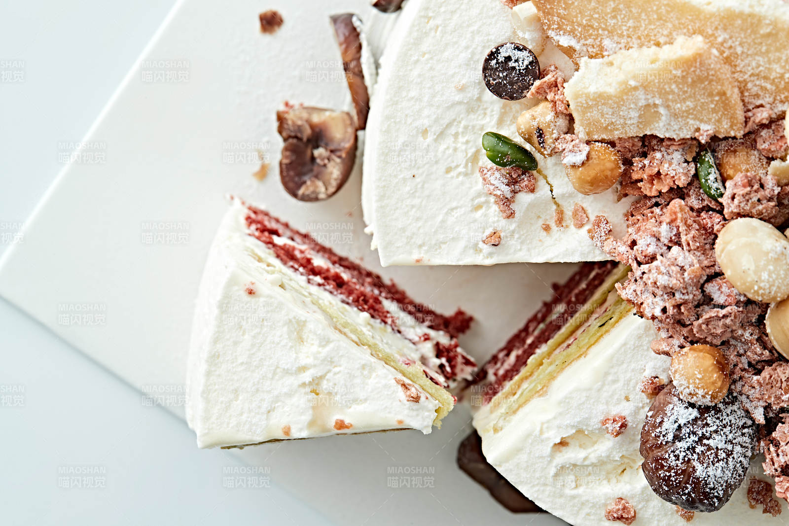 鲜奶油板栗坚果曲奇饼洛丽塔蛋糕