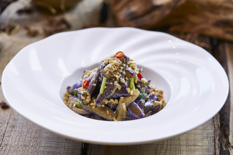 特色花生碎拌茄柳