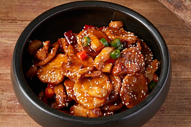 杏鲍菇酱爆牛仔骨