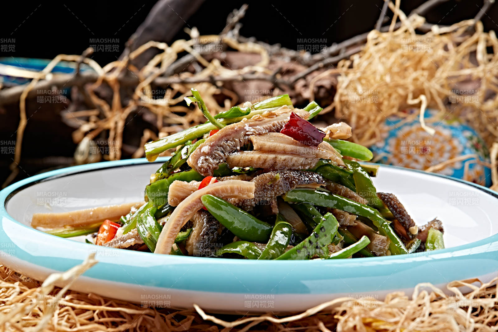 辣炒杭椒毛肚丝