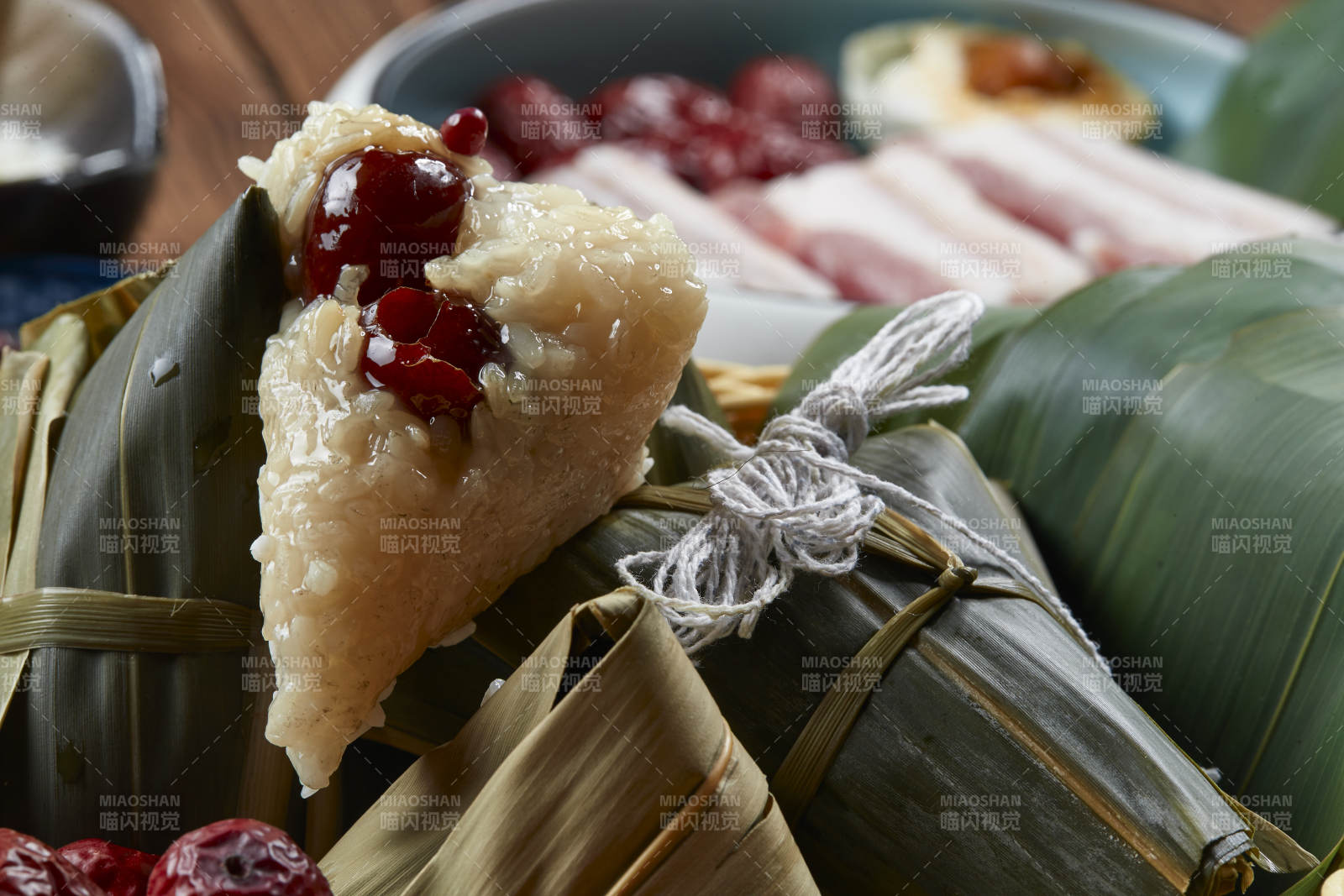 端午節(jié)的粽子和原材料