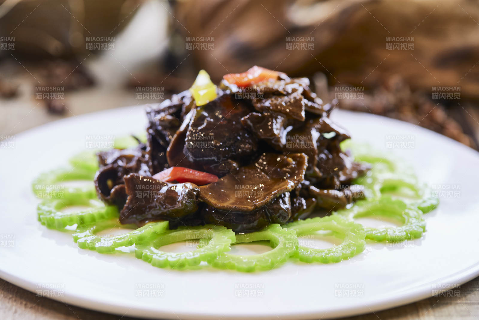 炝炒灵芝菌蘑菇片