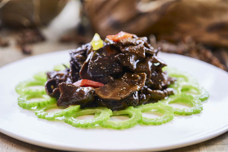 炝炒灵芝菌蘑菇片