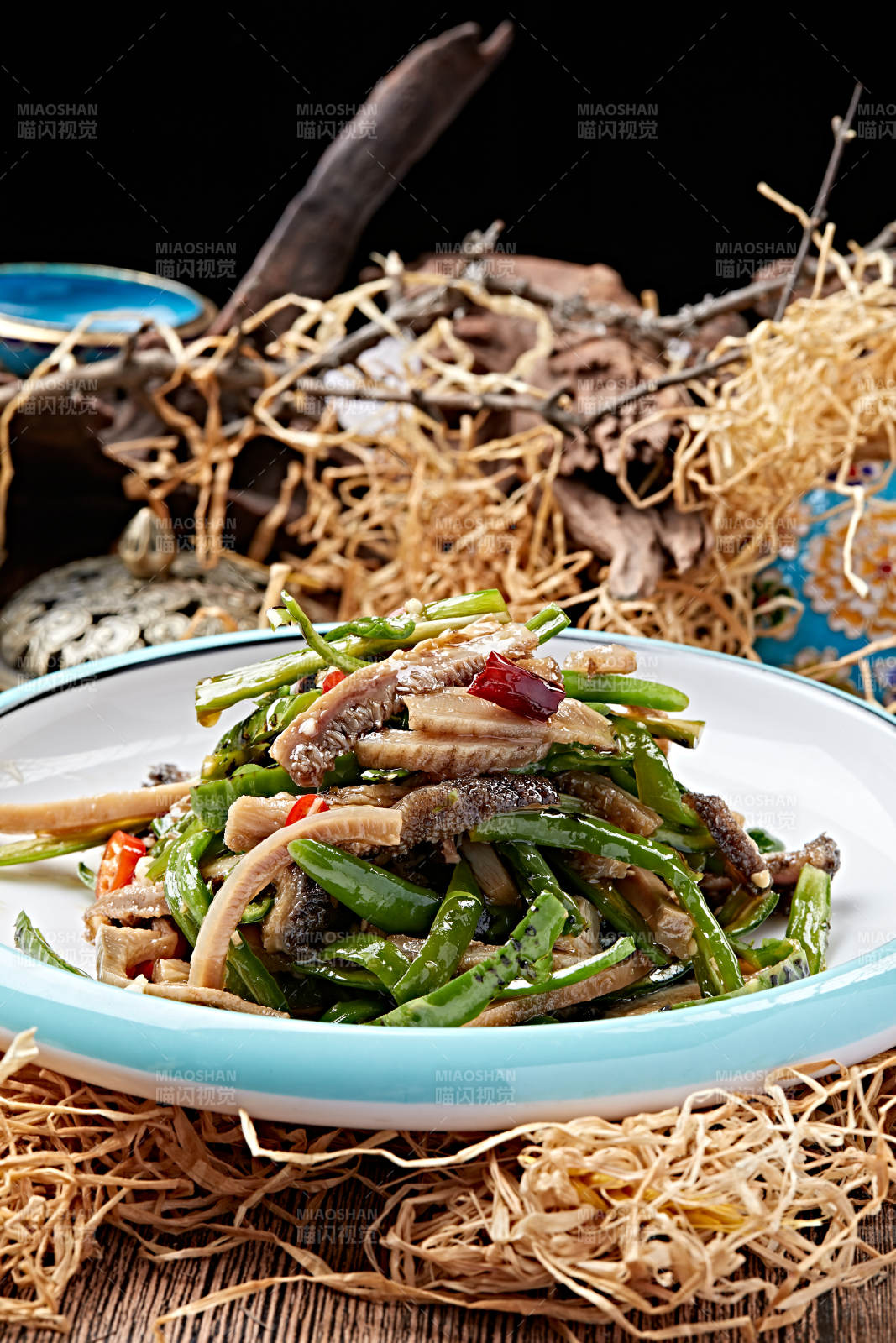 辣炒杭椒毛肚丝