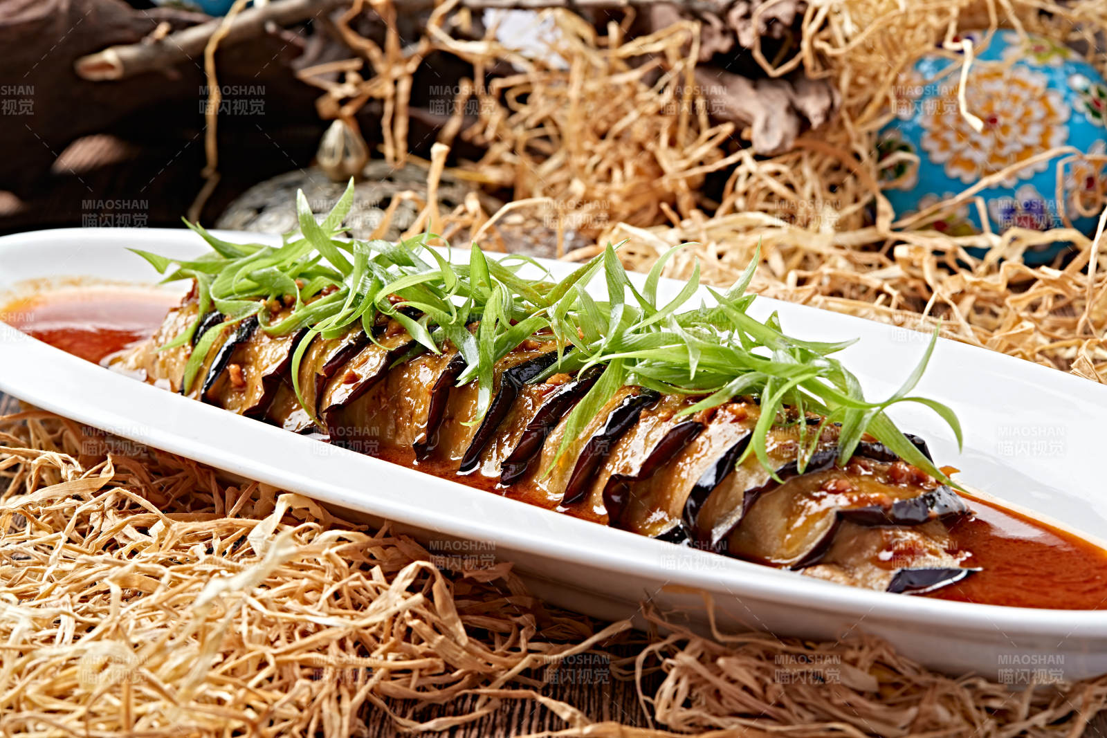 红油川香鱼香茄子