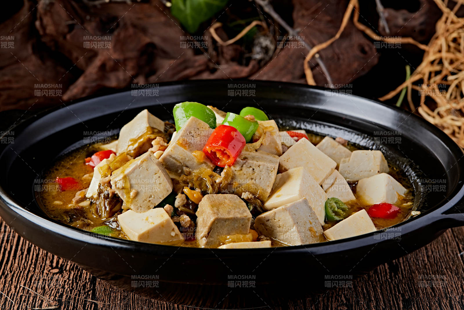 石锅雪菜豆腐煲