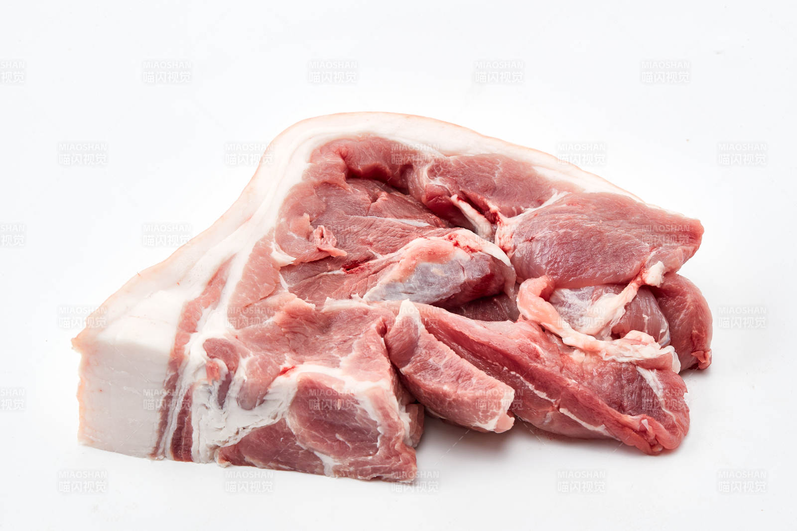 檢疫合格的屠宰生鮮豬肉